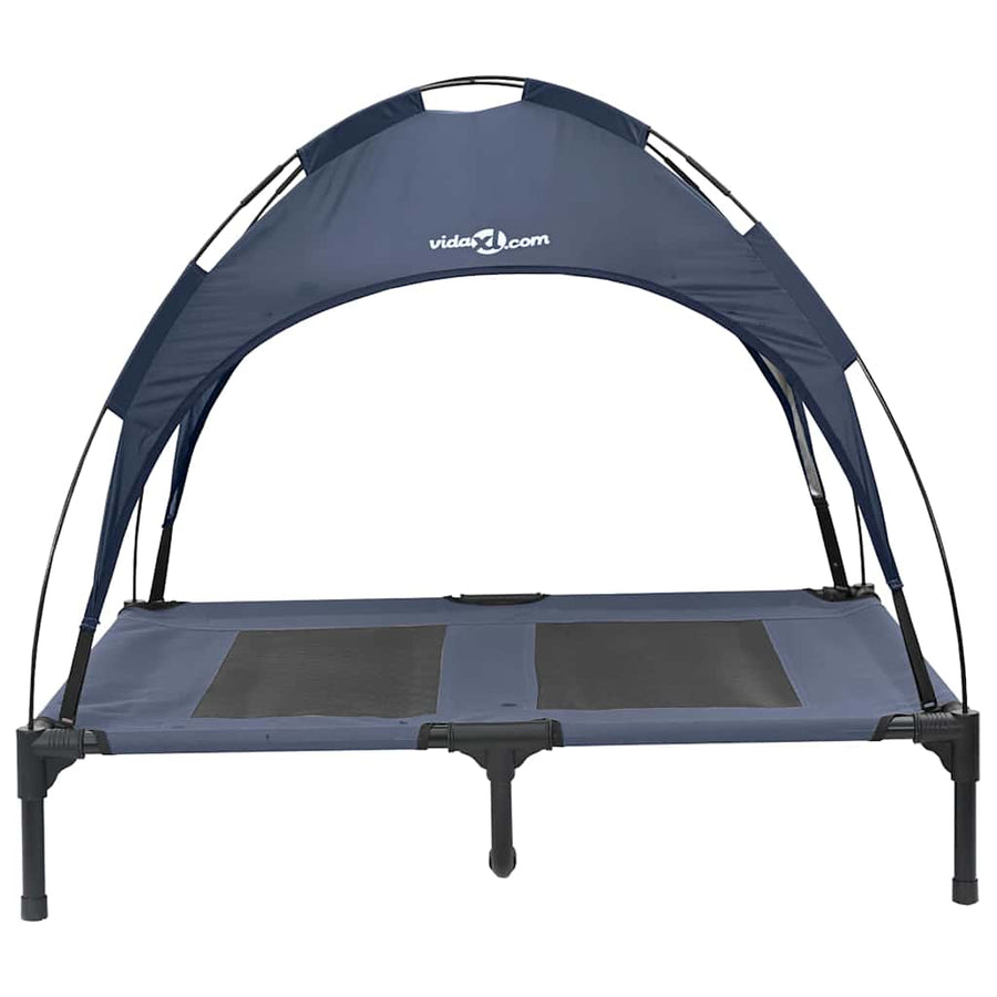 Hondenbed Staal 92 x 77 x 82,5 cm Marineblauw