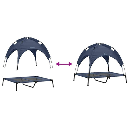 Hondenbed Staal 92 x 77 x 82,5 cm Marineblauw