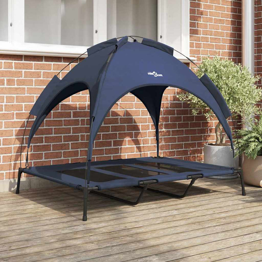 Hondenbed Staal 122 x 93 x 106,5 cm Marineblauw
