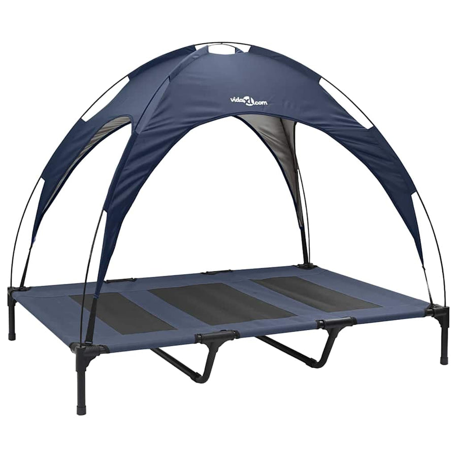 Hondenbed Staal 122 x 93 x 106,5 cm Marineblauw
