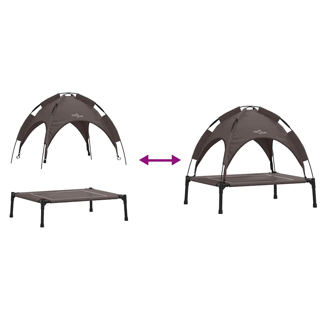 Hondenbed Bruin 63 x 49,5 x 60 cm Staal