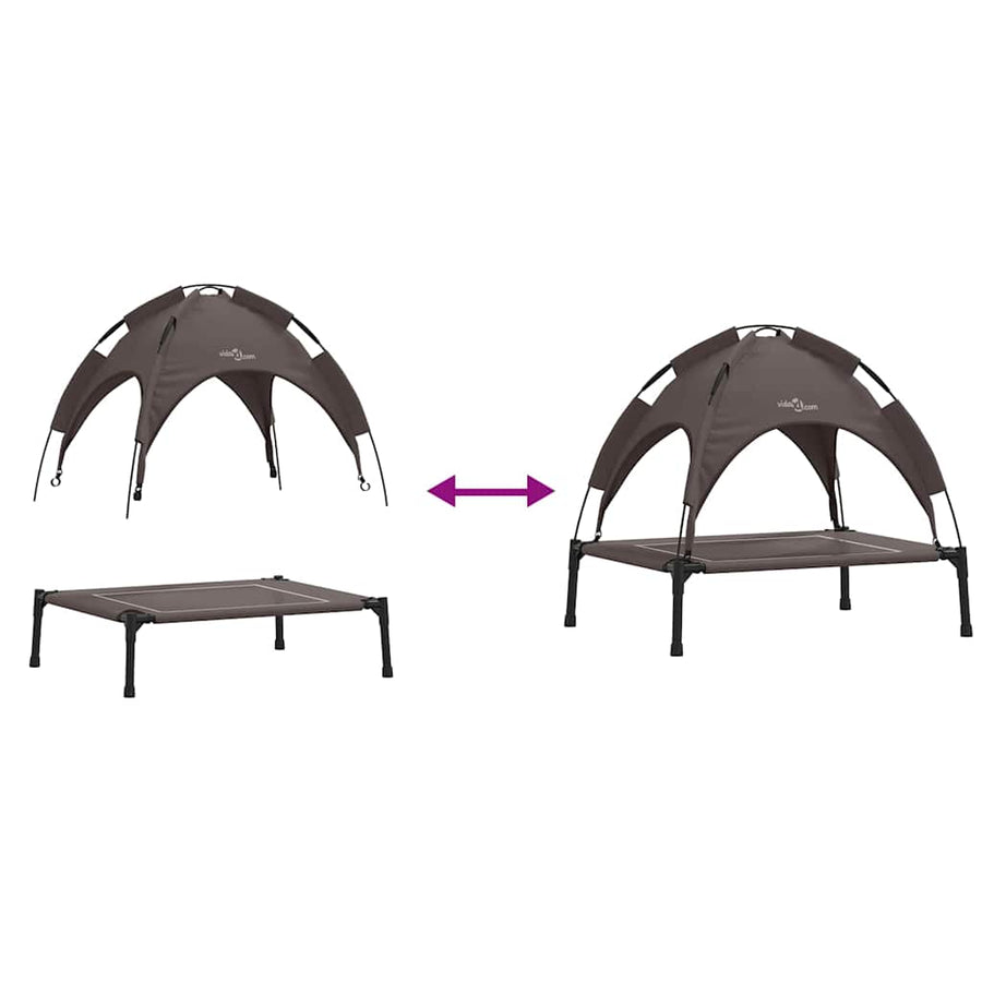 Hondenbed Bruin 63 x 49,5 x 60 cm Staal