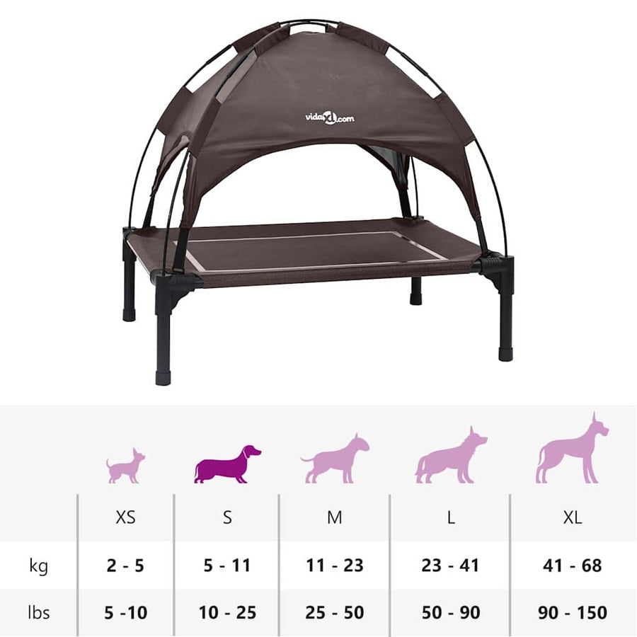 Hondenbed Bruin 63 x 49,5 x 60 cm Staal