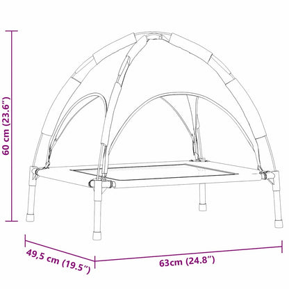 Hondenbed Bruin 63 x 49,5 x 60 cm Staal