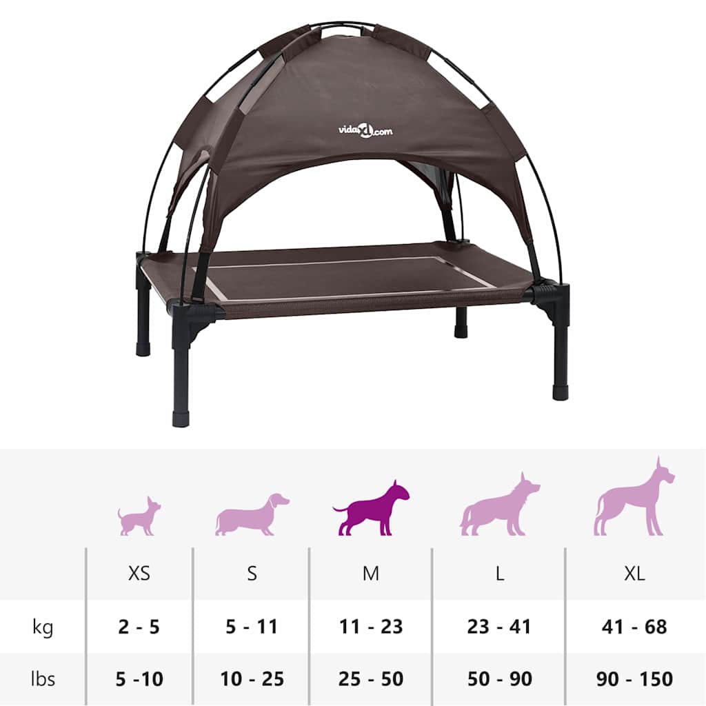 Hondenbed Bruin 71 x 64 x 71 cm Staal