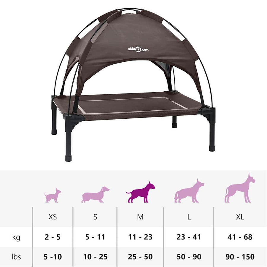 Hondenbed Bruin 71 x 64 x 71 cm Staal