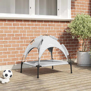 Hondenbed staal zilvergrijs 63x49,5x60 cm