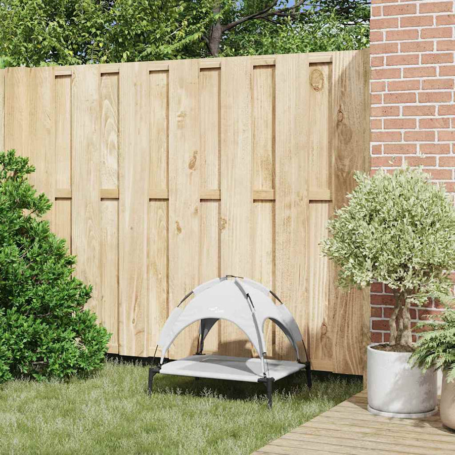 Hondenbed Zilvergrijs 63 x 49,5 x 60 cm Staal