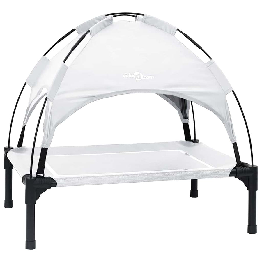 Hondenbed Zilvergrijs 63 x 49,5 x 60 cm Staal