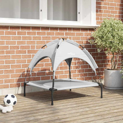 Hondenbed Zilvergrijs 71 x 64 x 71 cm Staal