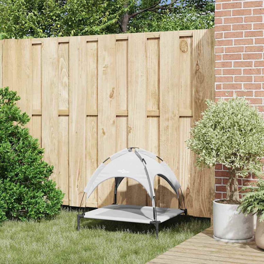 Hondenbed Zilvergrijs 71 x 64 x 71 cm Staal