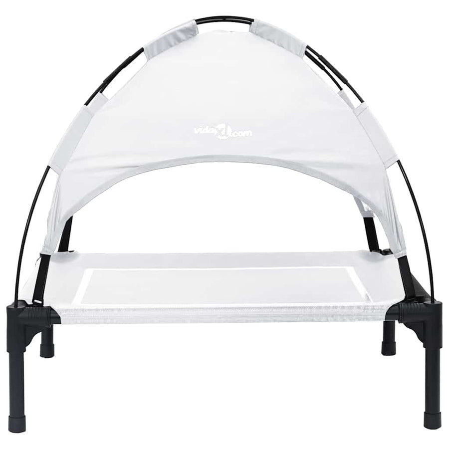 Hondenbed Zilvergrijs 71 x 64 x 71 cm Staal