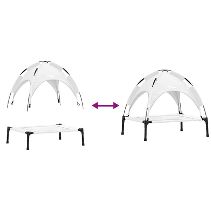 Hondenbed Zilvergrijs 71 x 64 x 71 cm Staal