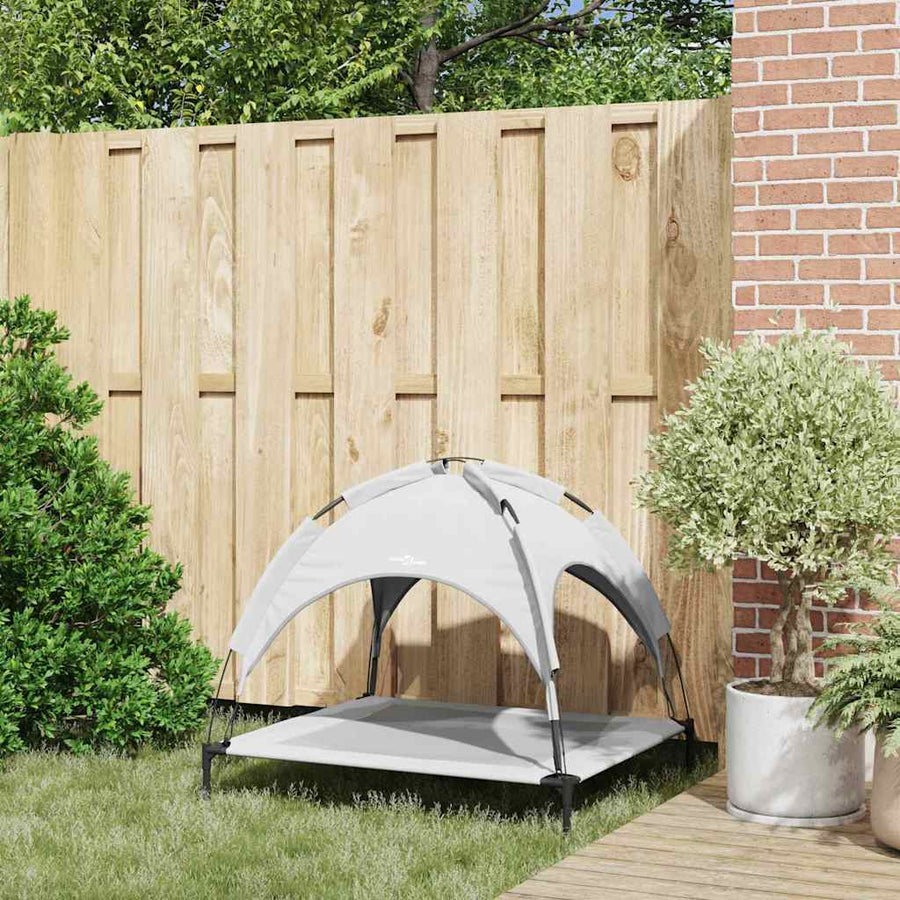 Hondenbed Zilvergrijs 90 x 81 x 80,5 cm Staal