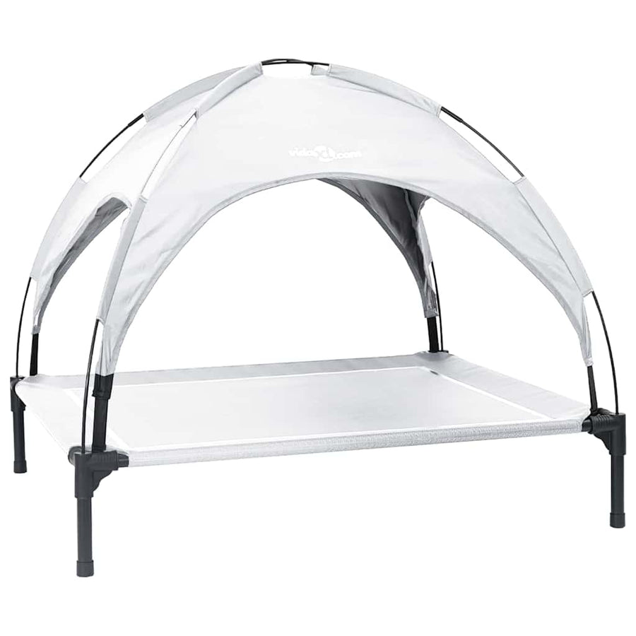 Hondenbed Zilvergrijs 90 x 81 x 80,5 cm Staal
