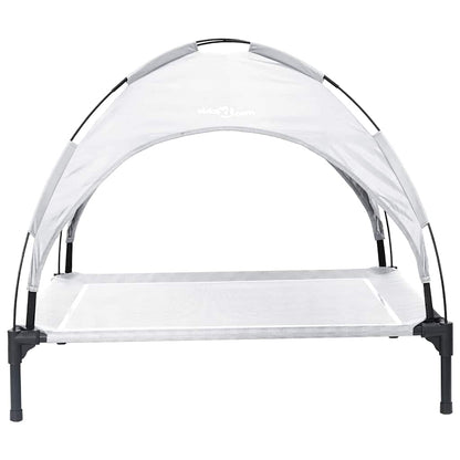 Hondenbed Zilvergrijs 90 x 81 x 80,5 cm Staal