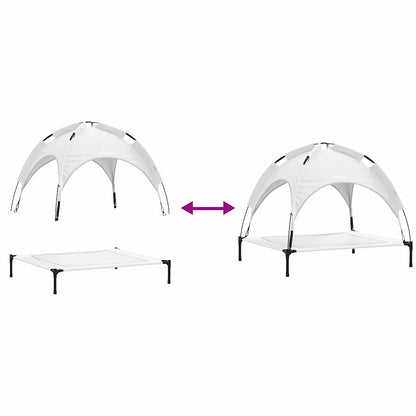 Hondenbed Zilvergrijs 90 x 81 x 80,5 cm Staal