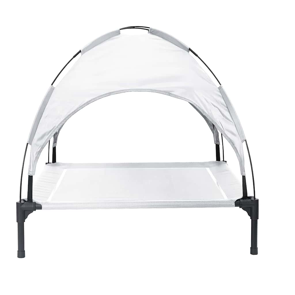 Hondenbed Zilvergrijs 90 x 81 x 80,5 cm Staal