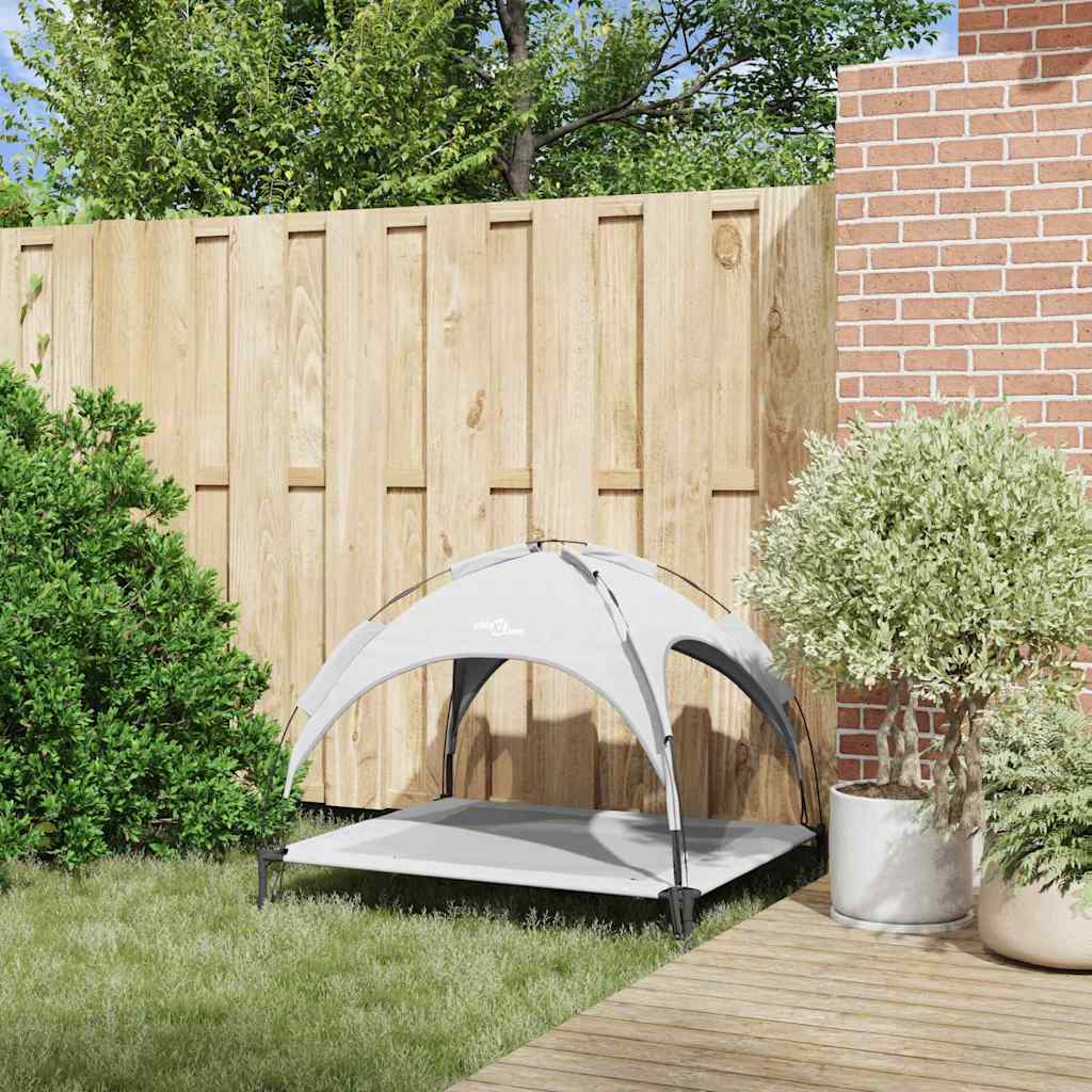 Hondenbed Zilvergrijs 104 x 86 x 84,5 cm Staal