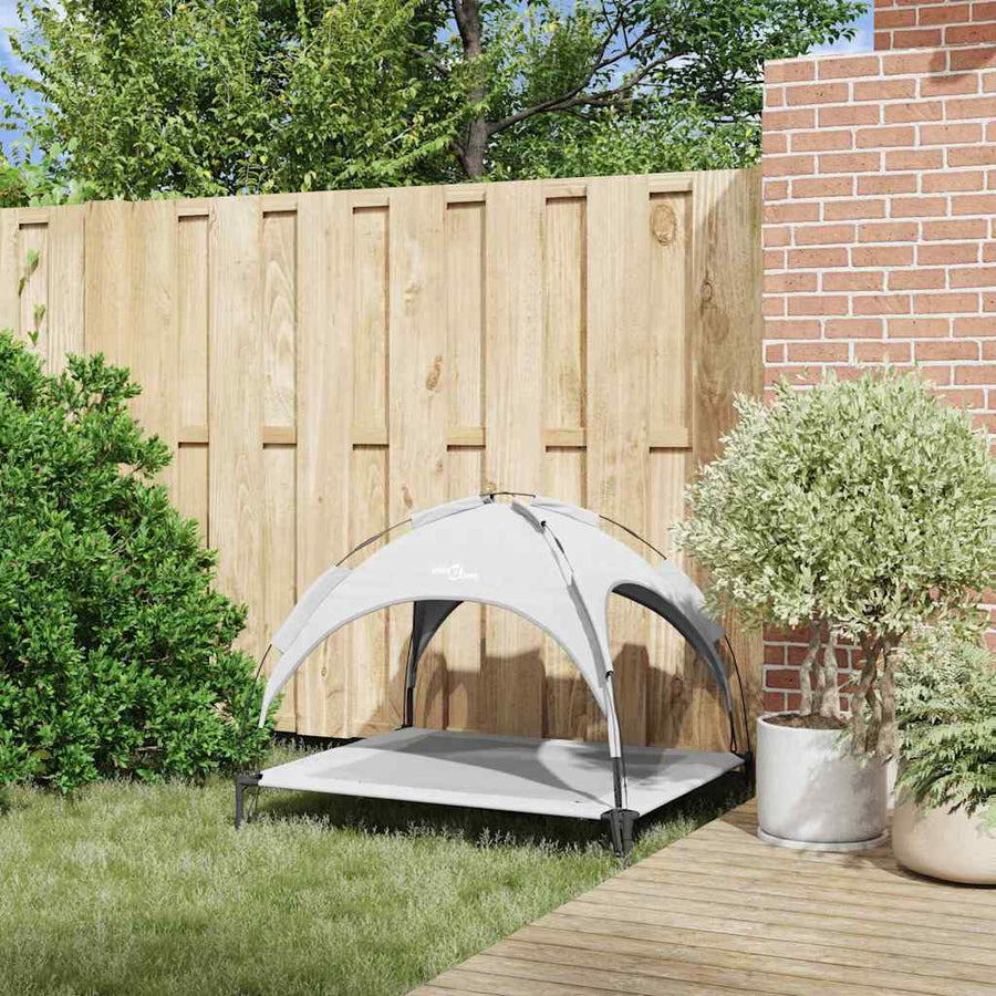 Hondenbed Zilvergrijs 104 x 86 x 84,5 cm Staal