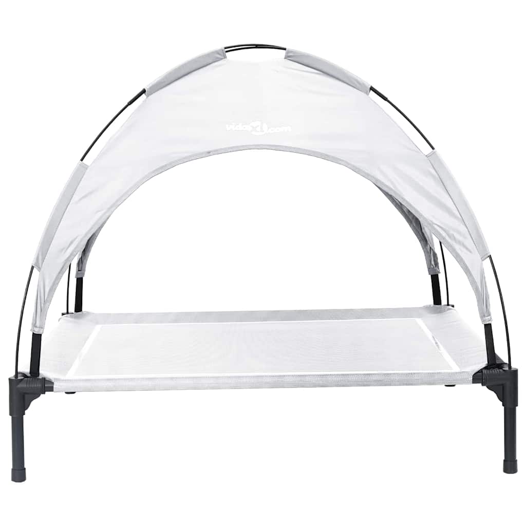 Hondenbed Zilvergrijs 104 x 86 x 84,5 cm Staal