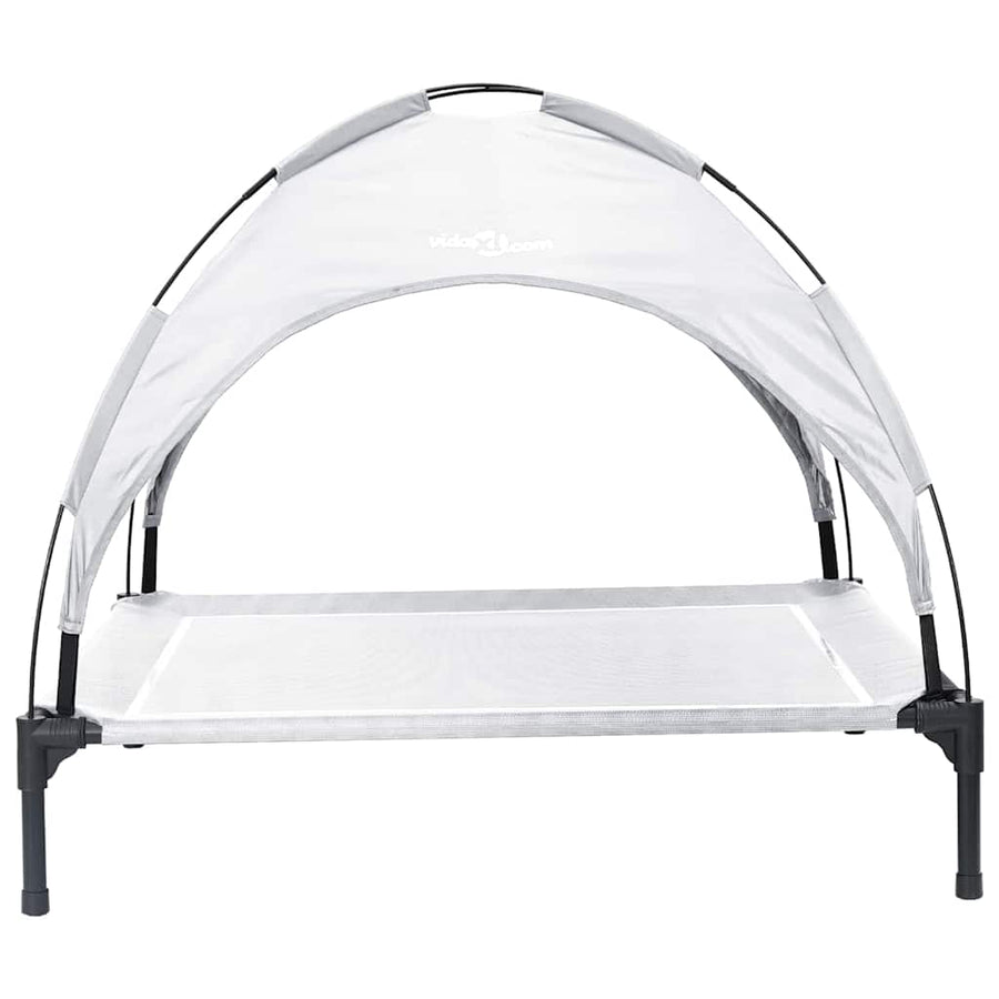 Hondenbed Zilvergrijs 104 x 86 x 84,5 cm Staal