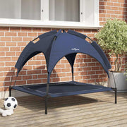 Hondenbed staal marineblauw 90x81x80,5 cm