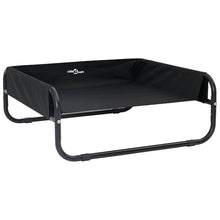 Hondenbed Staal 75 x 75 x 30 cm Zwart