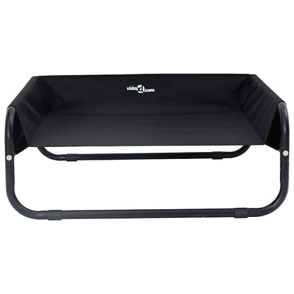 Hondenbed Staal 75 x 75 x 30 cm Zwart