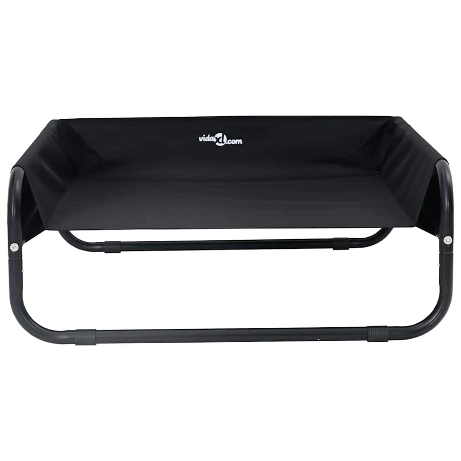 Hondenbed Staal 75 x 75 x 30 cm Zwart