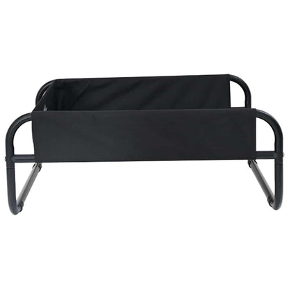 Hondenbed Staal 75 x 75 x 30 cm Zwart