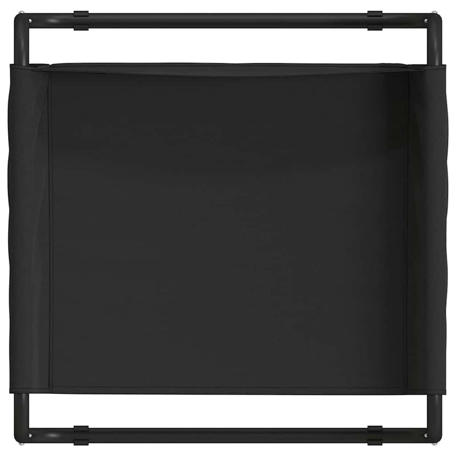 Hondenbed Staal 75 x 75 x 30 cm Zwart