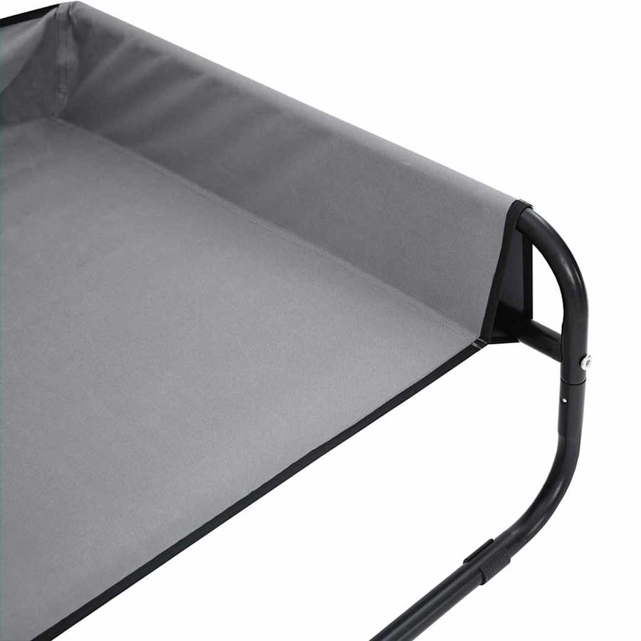 Hondenbed Staal 57 x 57 x 24 cm Lichtgrijs