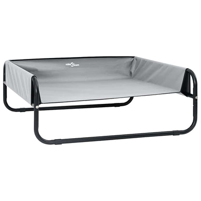 Hondenbed Staal 57 x 57 x 24 cm Lichtgrijs