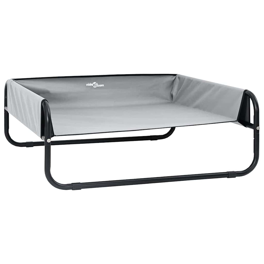 Hondenbed Staal 57 x 57 x 24 cm Lichtgrijs