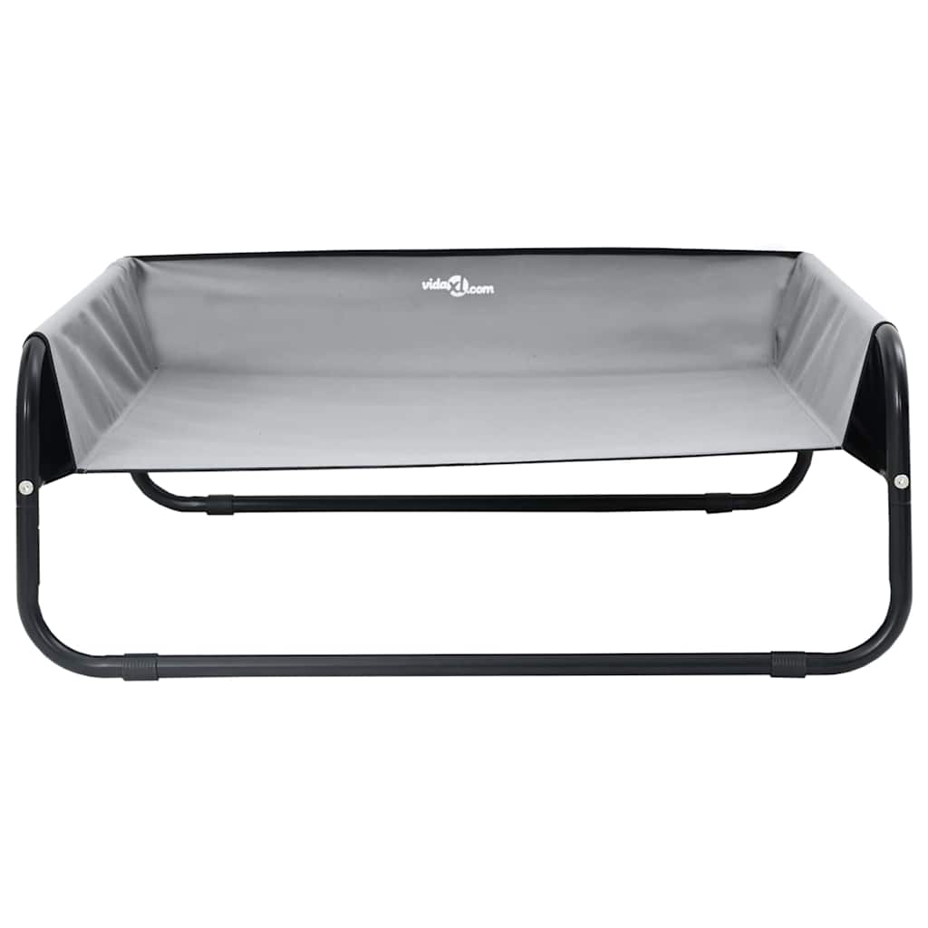 Hondenbed Staal 57 x 57 x 24 cm Lichtgrijs