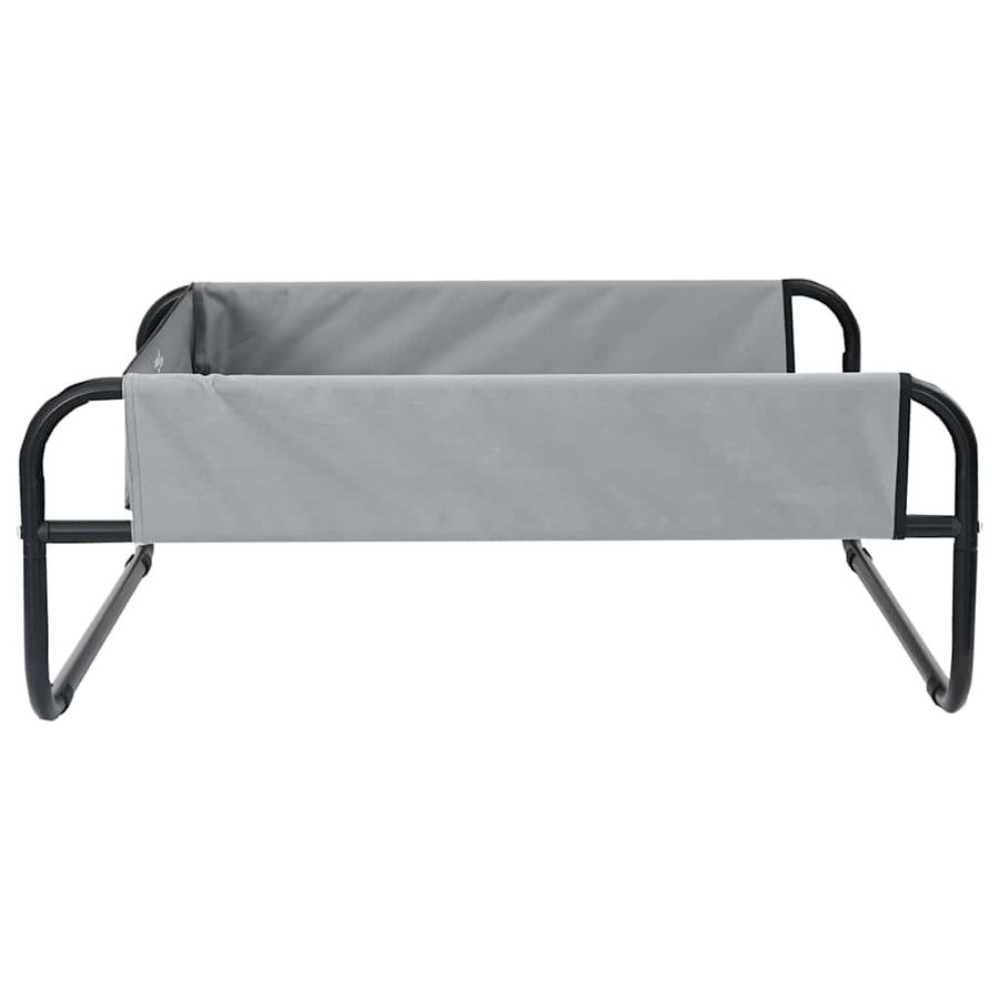 Hondenbed Staal 57 x 57 x 24 cm Lichtgrijs