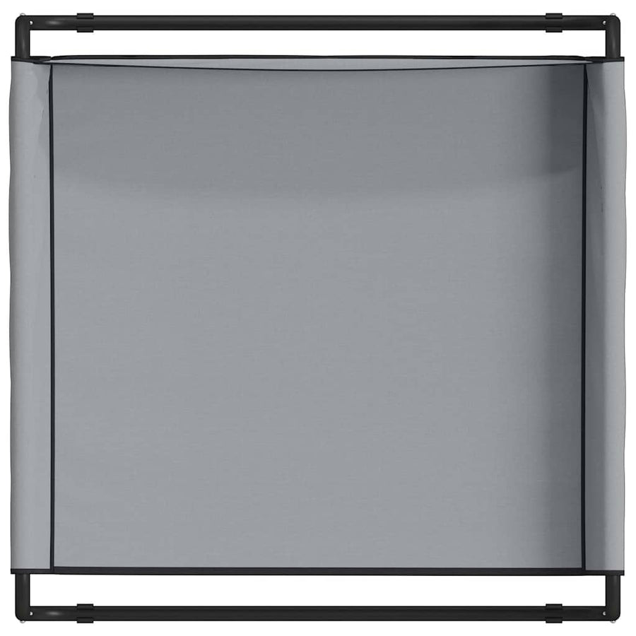 Hondenbed Staal 57 x 57 x 24 cm Lichtgrijs