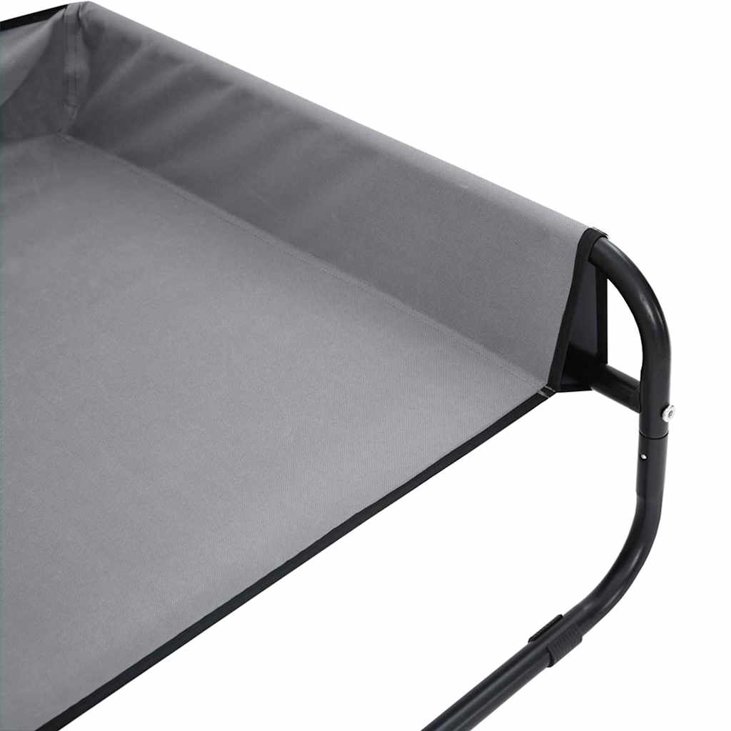 Hondenbed Staal 70 x 70 x 28,5 cm Lichtgrijs