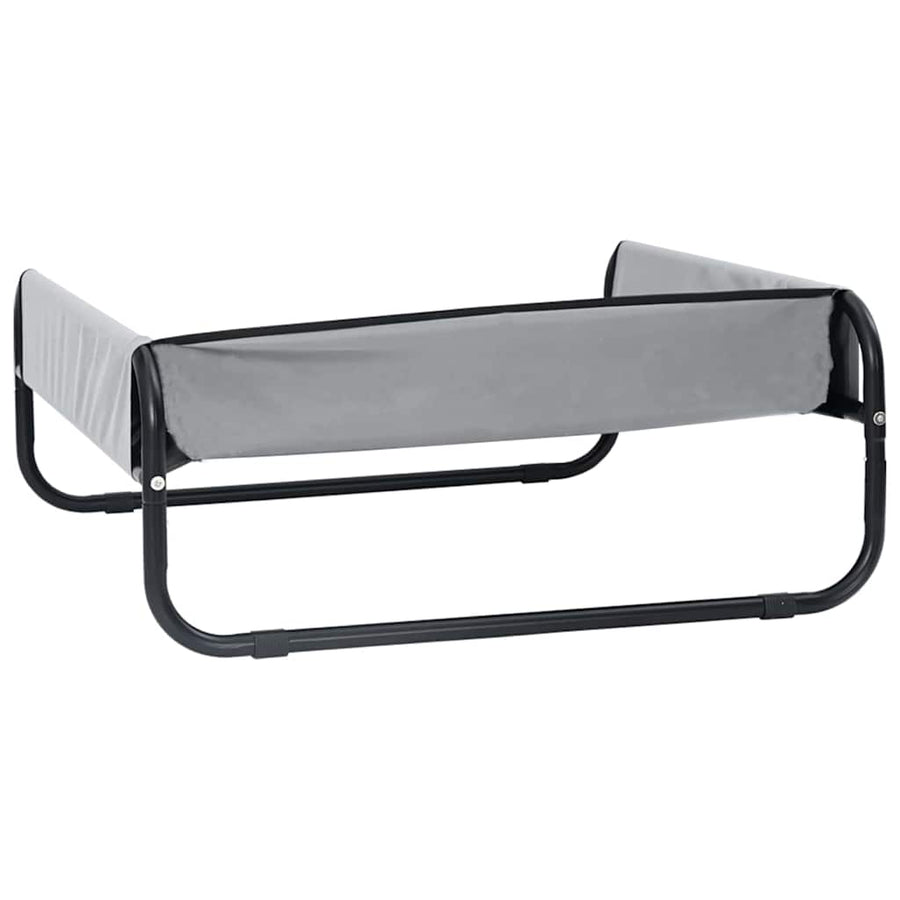 Hondenbed Staal 70 x 70 x 28,5 cm Lichtgrijs