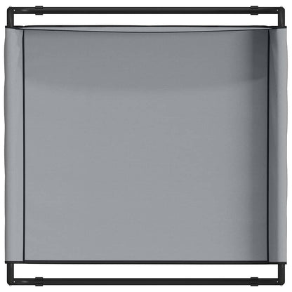 Hondenbed Staal 70 x 70 x 28,5 cm Lichtgrijs