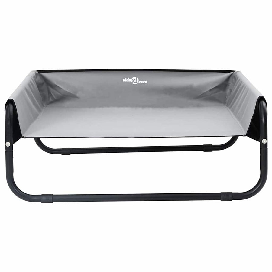 Hondenbed Staal 75 x 75 x 30 cm Lichtgrijs