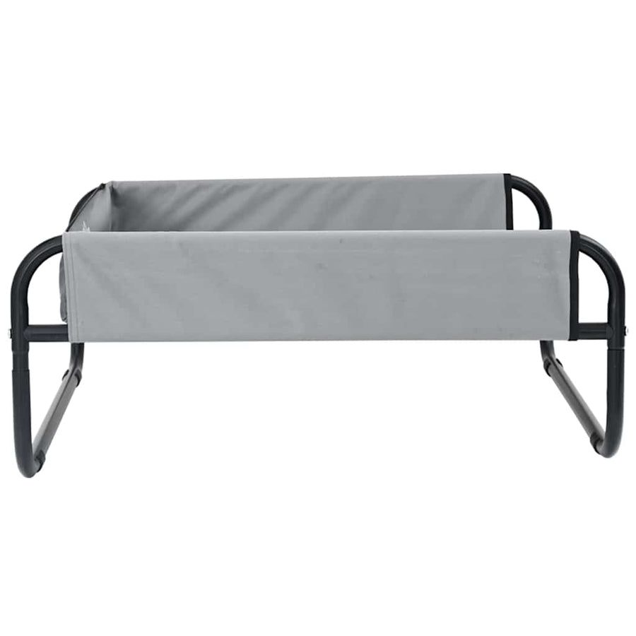 Hondenbed Staal 75 x 75 x 30 cm Lichtgrijs