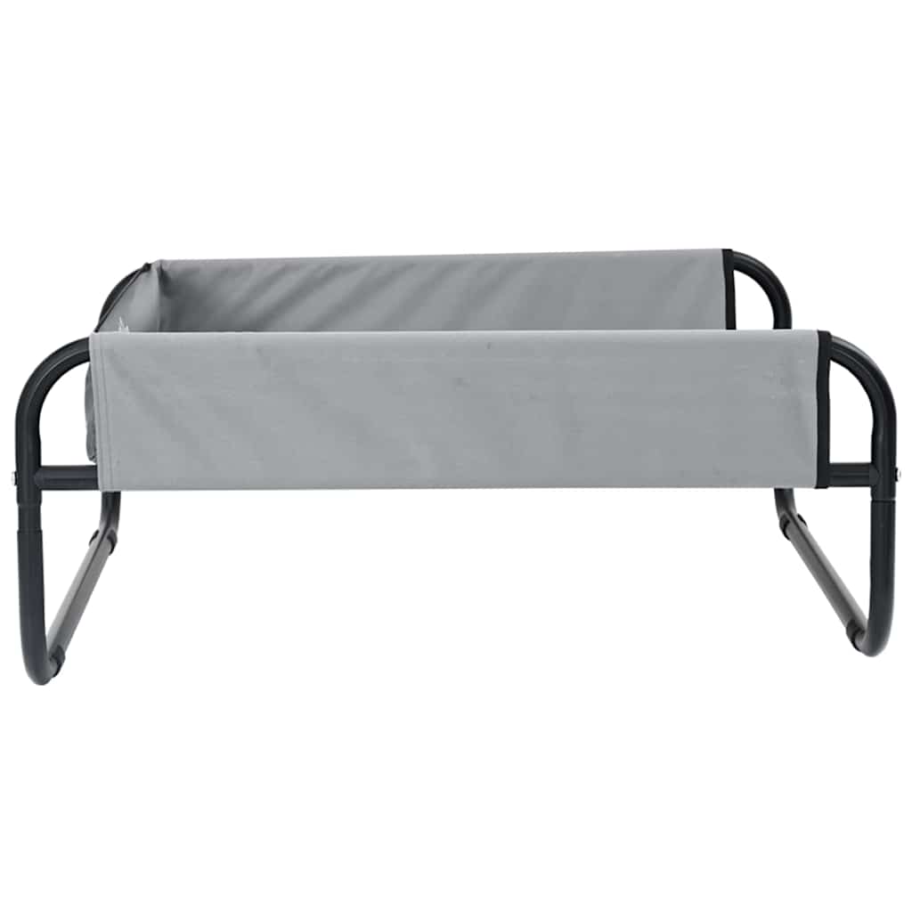 Hondenbed Staal 85 x 85 x 33 cm Lichtgrijs