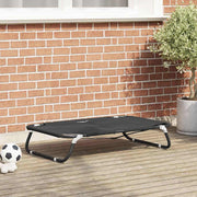 Hondenbed 90x55x18 cm staal zwart