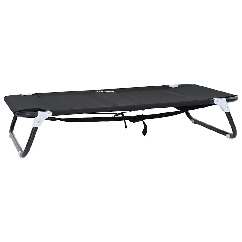 Hondenbed Zwart 90 x 55 x 18 cm Staal