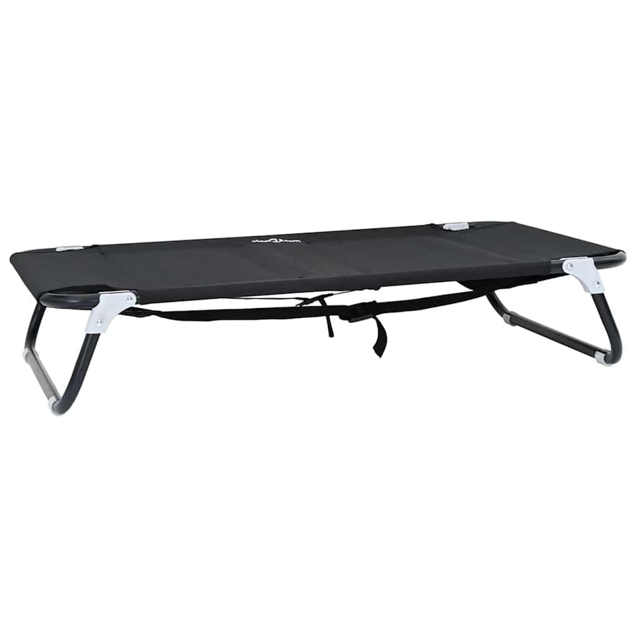 Hondenbed Zwart 90 x 55 x 18 cm Staal
