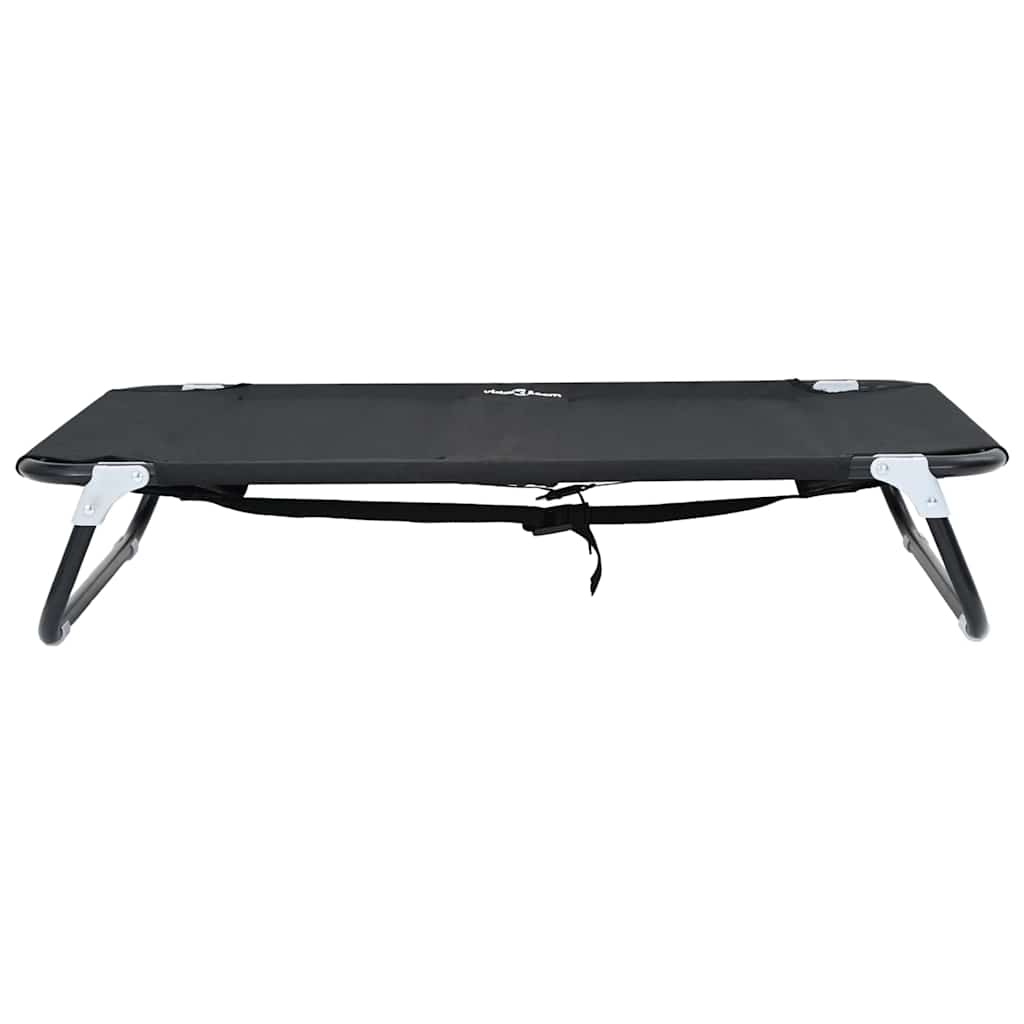 Hondenbed Zwart 90 x 55 x 18 cm Staal