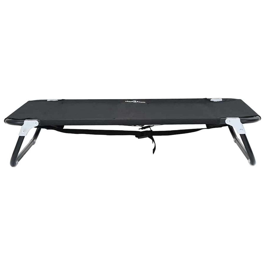 Hondenbed Zwart 90 x 55 x 18 cm Staal
