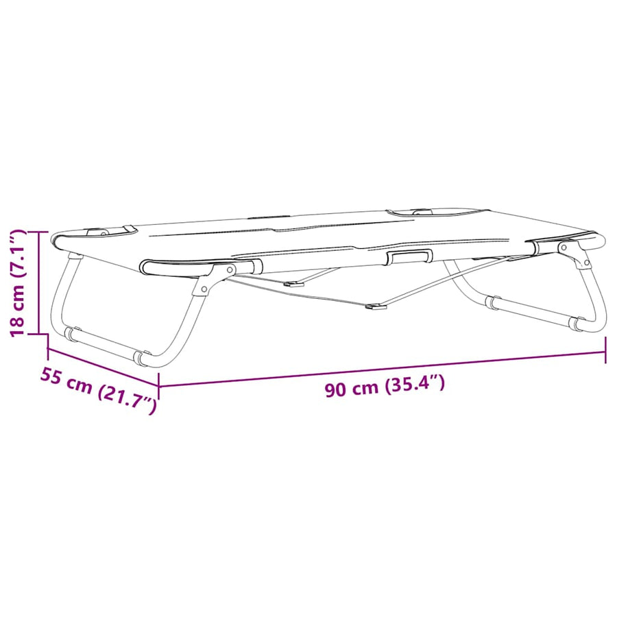 Hondenbed Zwart 90 x 55 x 18 cm Staal